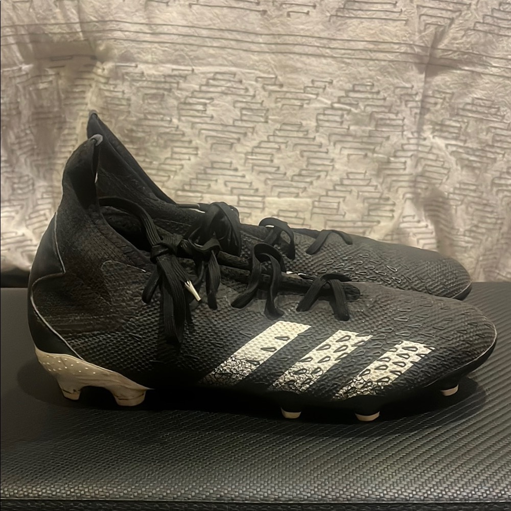 Adidas Predator Black and White Soccer Cleats